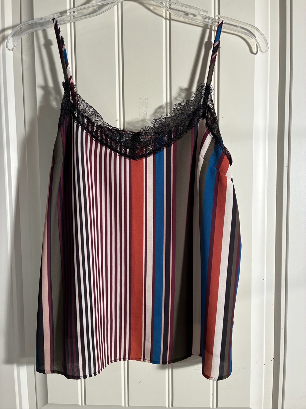 Striped Lace-Trim Camisole in Multicolor from Nordstrom